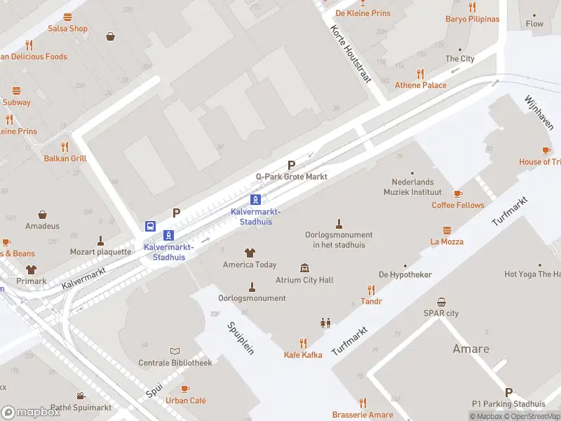 Besteld ambulance vervoer naar de Kalvermarkt in 's-Gravenhage