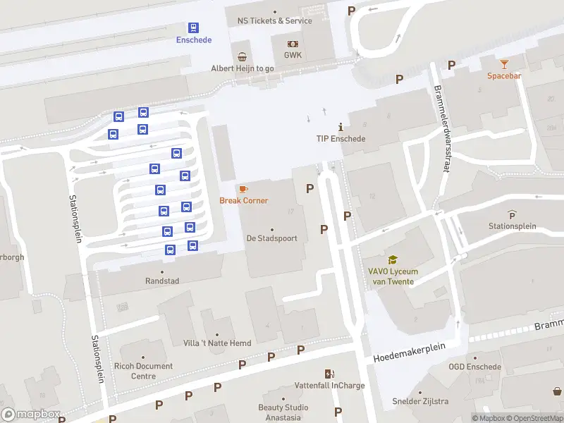 Politie naar de Stationsplein in Enschede