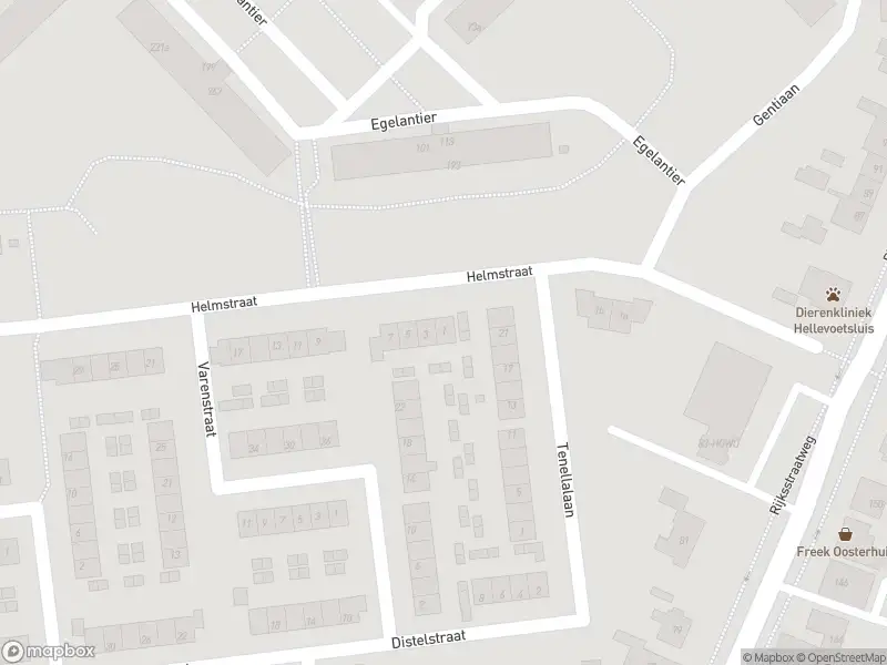 Ambulance met grote spoed naar de Helmstraat in Hellevoetsluis