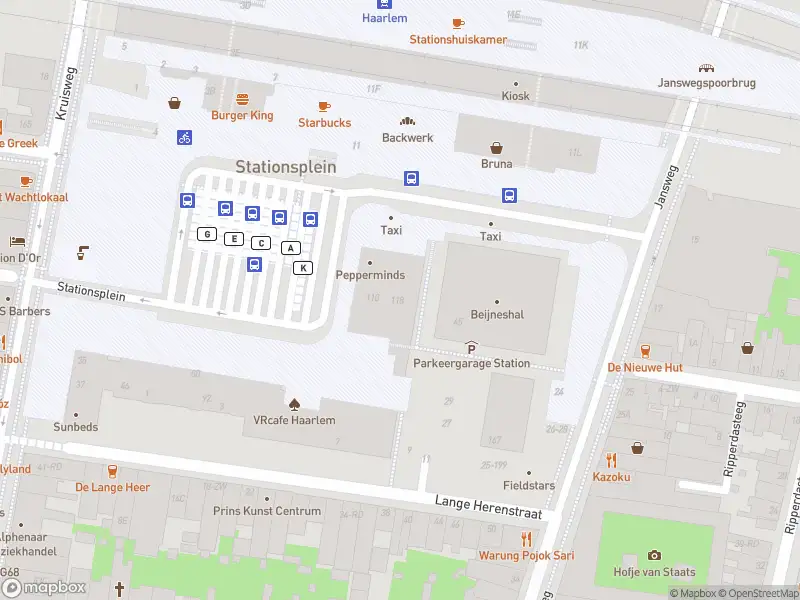 Brandweer met gepaste spoed naar de Stationsplein in Haarlem