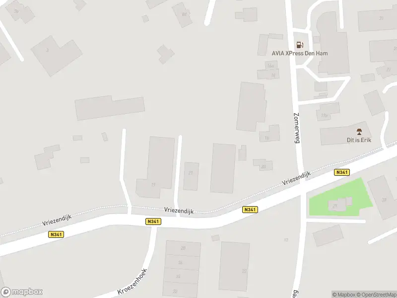 Politie naar de Vriezendijk in Den Ham vanwege aanrijding met letsel