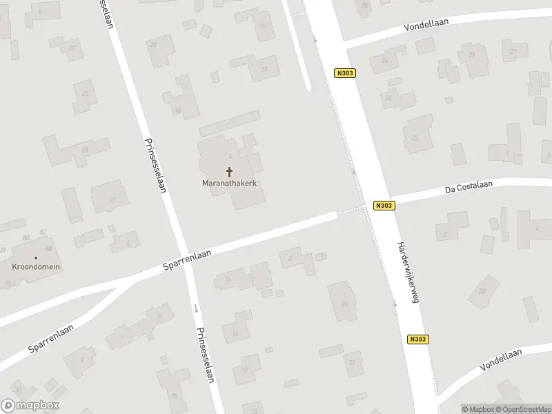 Brandweer met gepaste spoed naar de Sparrenlaan in Ermelo vanwege stormschade