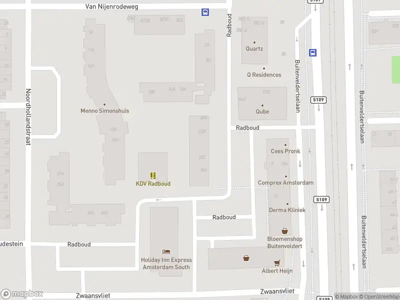 Brandweer met gepaste spoed naar de Radboud in Amsterdam vanwege een liftopsluiting