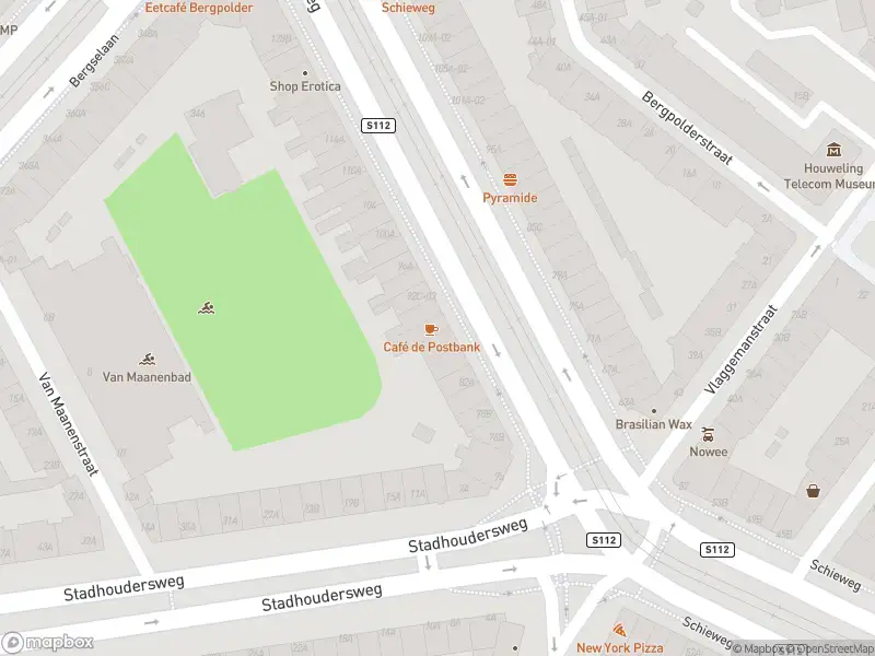 112 melding Besteld ambulance vervoer naar de Schieweg in Rotterdam