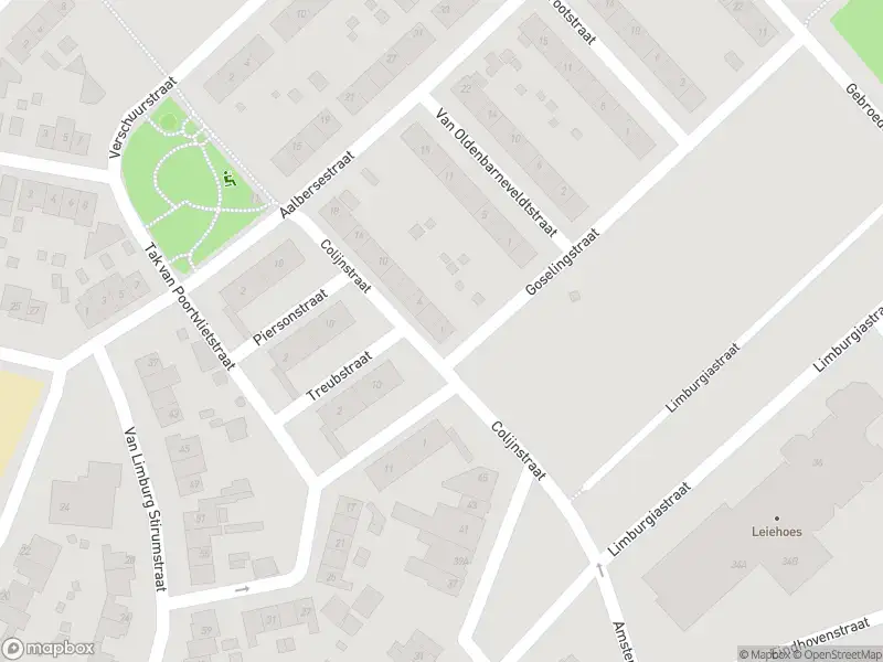 Brandweer met gepaste spoed naar de Goselingstraat in Heerlen vanwege een buitenbrand