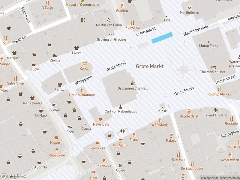 Brandweer met gepaste spoed naar de Vismarkt in Groningen vanwege stankoverlast