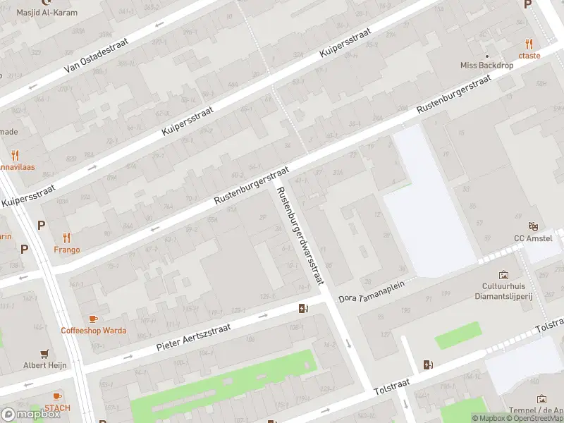 Besteld ambulance vervoer naar de Rustenburgerdwarsstraat in Amsterdam