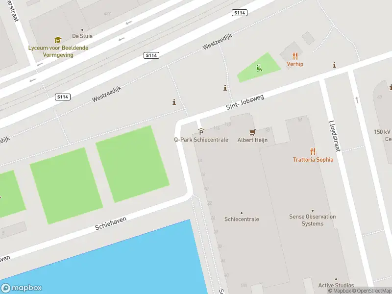 Brandweer met gepaste spoed naar de Schiehavenkade in Rotterdam