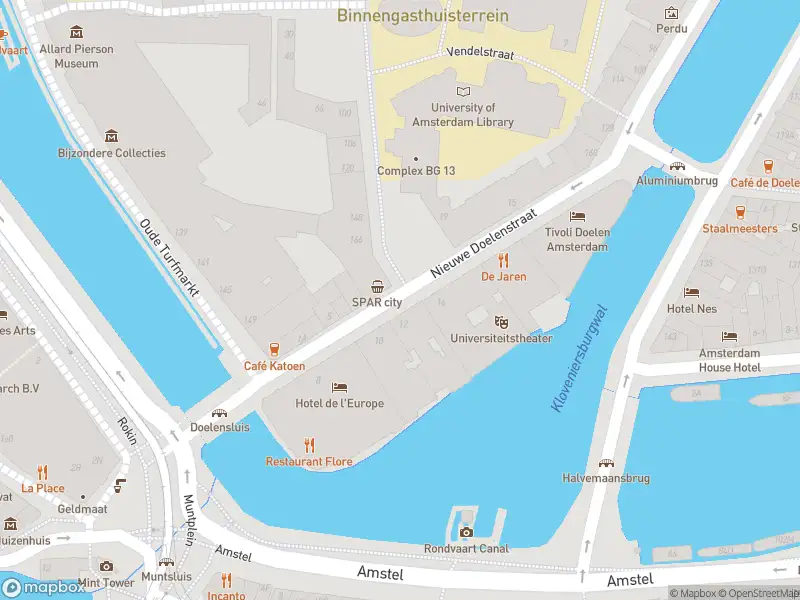 Politie met grote spoed naar de Nieuwe Doelenstraat in Amsterdam vanwege ongeval met letsel