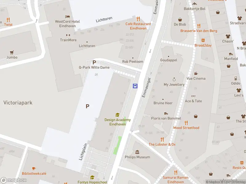 Brandweer met gepaste spoed naar de Emmasingel in Eindhoven