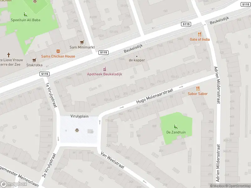 Ambulance met grote spoed naar de Hugo Molenaarstraat in Rotterdam