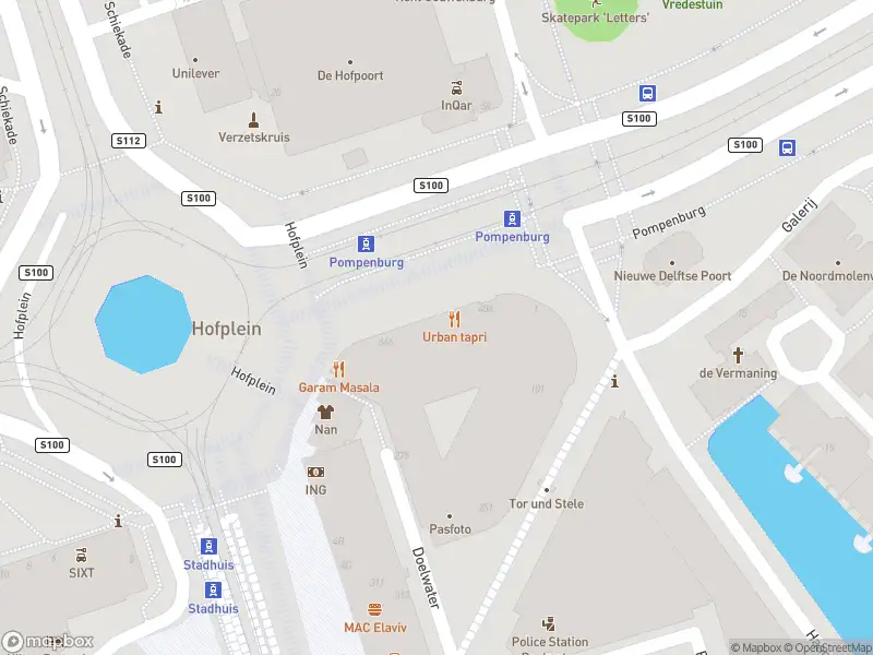 Besteld ambulance vervoer naar de Pompenburg in Rotterdam