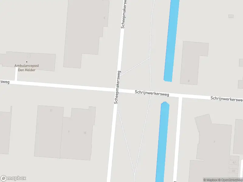 Ambulance met gepaste spoed naar de Schrijnwerkersweg in Den Helder