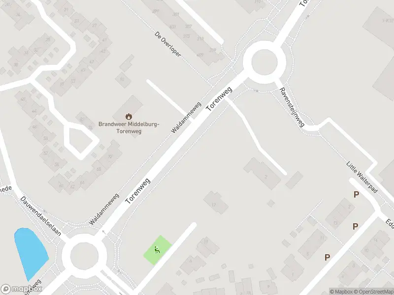 Brandweer met grote spoed naar de Torenweg in Middelburg