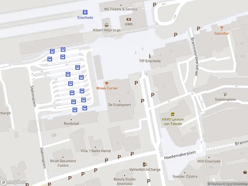 Politie naar de Stationsplein in Enschede