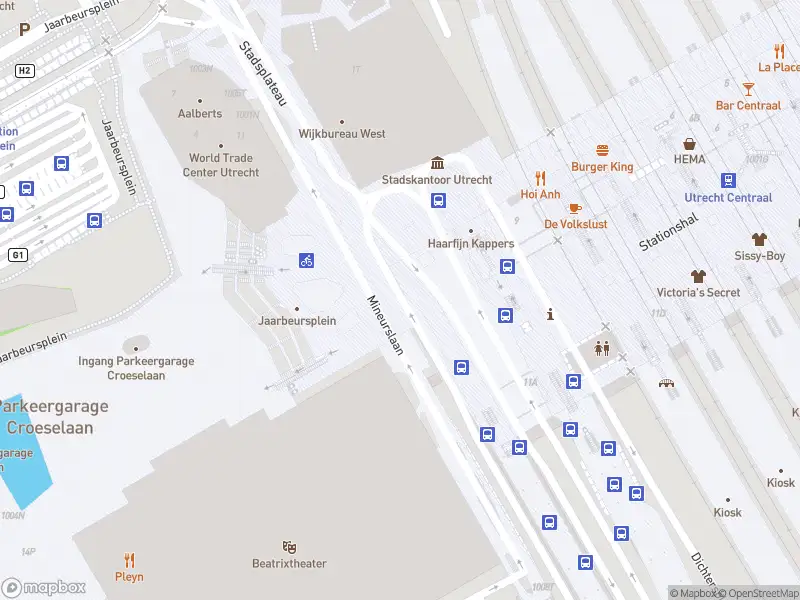 Brandweer met gepaste spoed naar de Jaarbeursplein in Utrecht