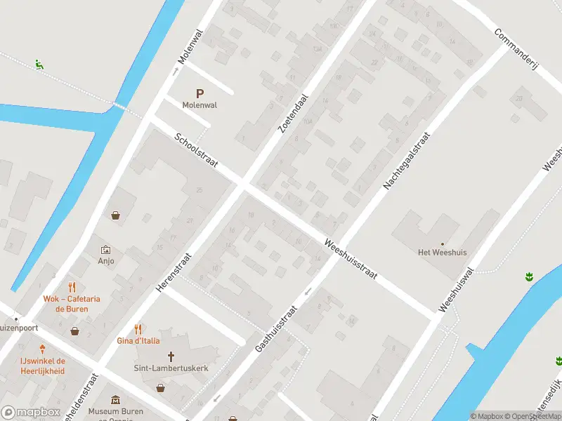Brandweer met gepaste spoed naar de Weeshuisstraat in Buren vanwege afgaan automatisch brandalarm