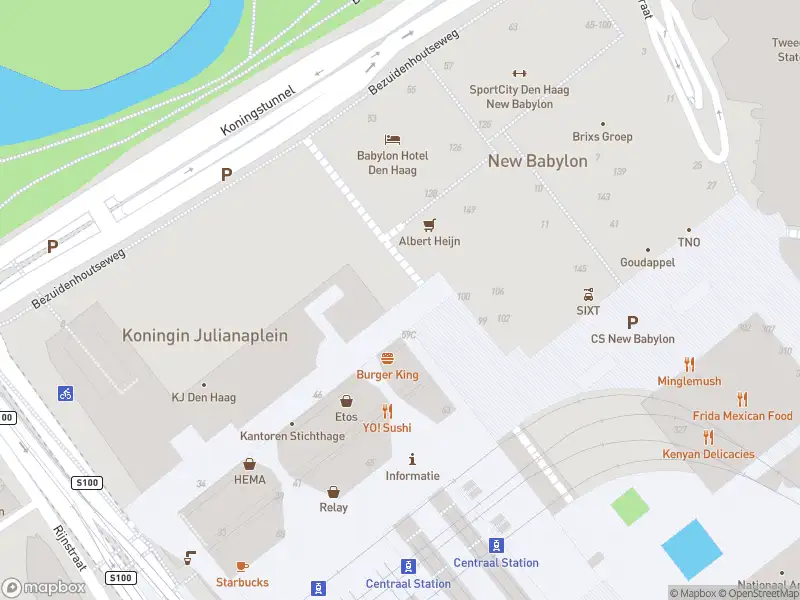 Brandweer met grote spoed naar de Koningin Julianaplein in 's-Gravenhage vanwege afgaan automatisch brandalarm