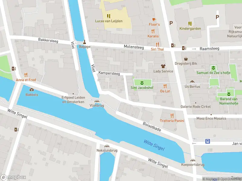 Ambulance met grote spoed naar de Boisotkade in Leiden