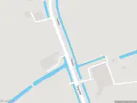 Brandweer met gepaste spoed naar de Hegedyk in Mantgum