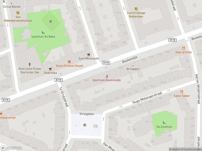 Ambulance met gepaste spoed naar de Beukelsdijk in Rotterdam