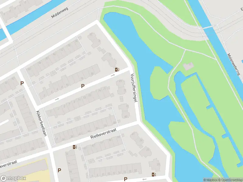 Brandweer met gepaste spoed naar de Vuurjuffersingel in 's-Gravenhage vanwege een buitenbrand