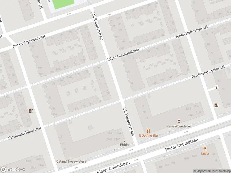 Brandweer met gepaste spoed naar de J.S. Ruppertstraat in Amsterdam vanwege een buitenbrand