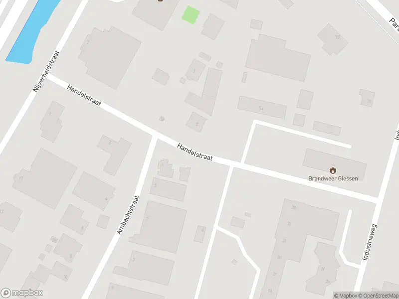 Brandweer met gepaste spoed naar de Handelstraat in Giessen