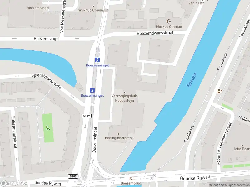 Ambulance naar de Boezemsingel in Rotterdam