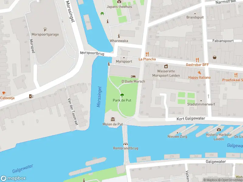 Ambulance met grote spoed naar de Park de Put in Leiden