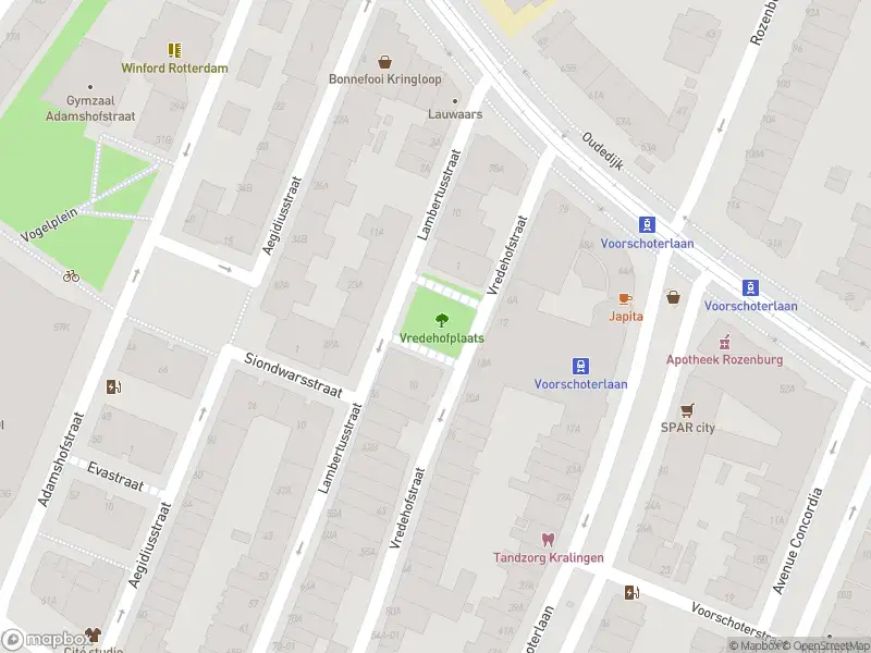 Ambulance met gepaste spoed naar de Vredehofplaats in Rotterdam