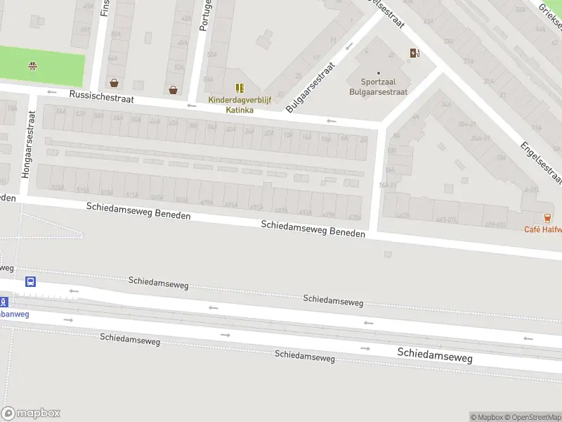 Ambulance met grote spoed naar de Schiedamseweg Beneden in Rotterdam