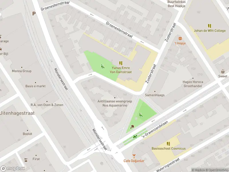 Ambulance met grote spoed naar de Van Damstraat in 's-Gravenhage