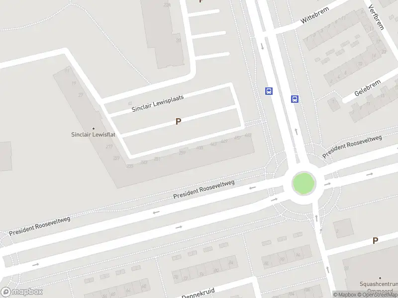 Ambulance met grote spoed naar de Sinclair Lewisplaats in Rotterdam