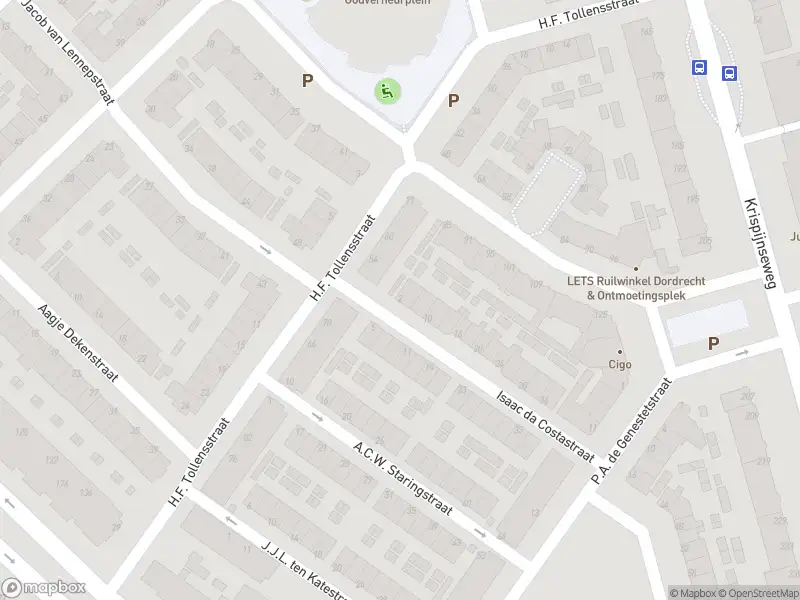 Ambulance met grote spoed naar de Isaac da Costastraat in Dordrecht