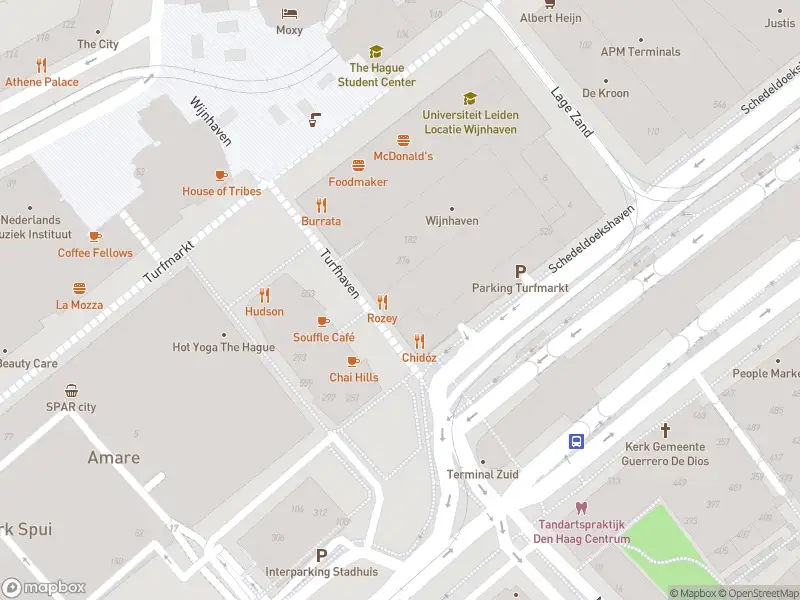 Ambulance met gepaste spoed naar de Turfhaven in 's-Gravenhage