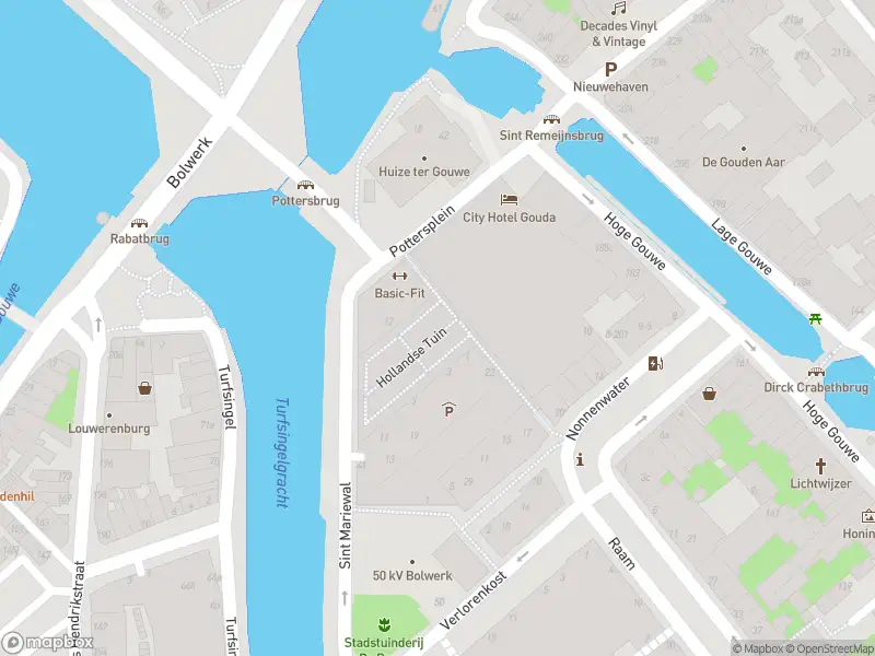 Brandweer met gepaste spoed naar de Sint Mariewal in Gouda vanwege afgaan automatisch brandalarm