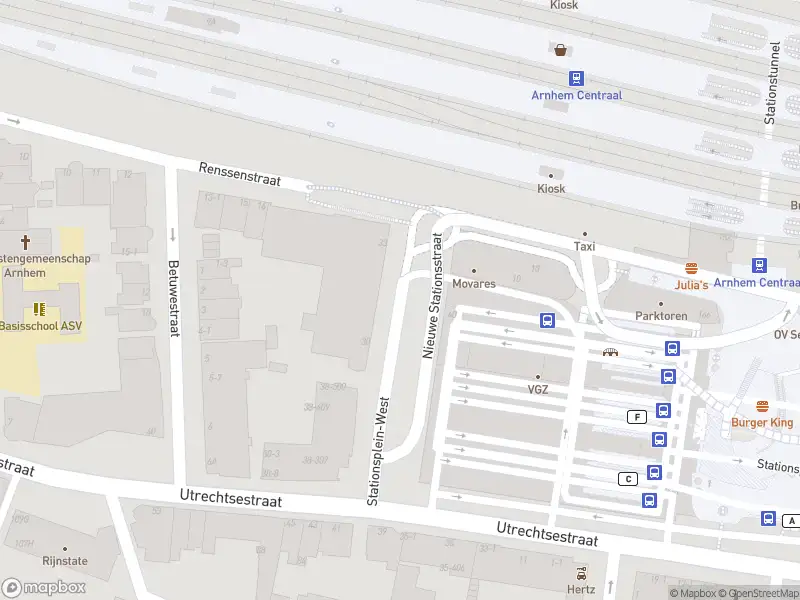 Politie naar de Stationsplein-West in Arnhem