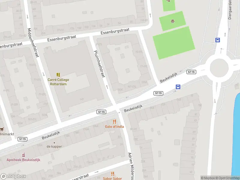 Ambulance met grote spoed naar de Beukelsdijk in Rotterdam