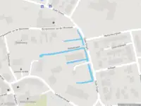 Ambulance met grote spoed naar de Oude Singel in Geervliet