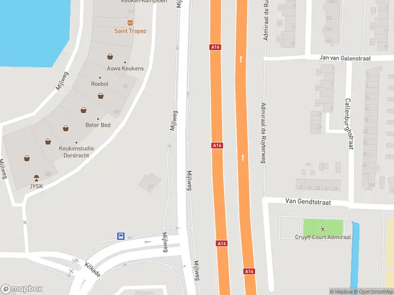 Ambulance met grote spoed naar de Mijlweg in Dordrecht