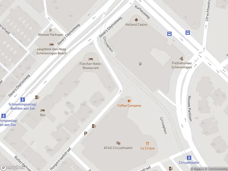 Ambulance met grote spoed naar de Circusplein in 's-Gravenhage