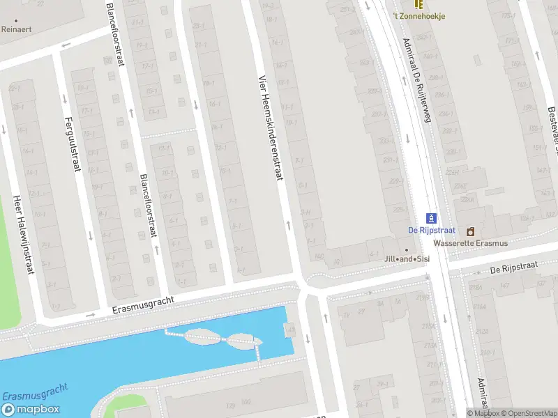 Brandweer met grote spoed naar de Vier Heemskinderenstraat in Amsterdam