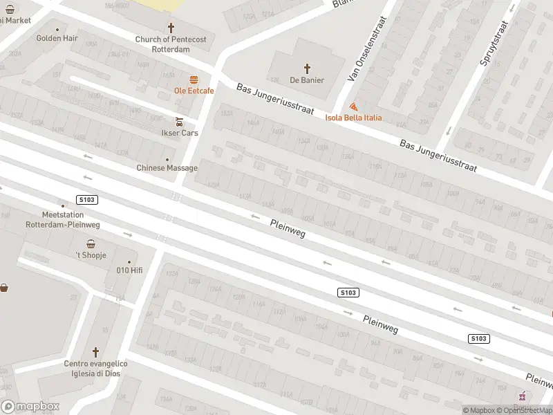 Ambulance met gepaste spoed naar de Pleinweg in Rotterdam