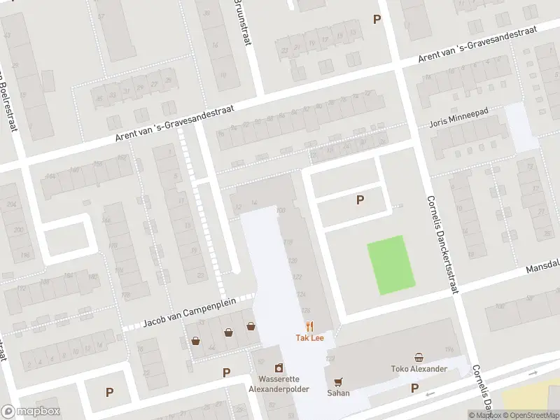 Ambulance met grote spoed naar de Jacob van Campenplein in Rotterdam