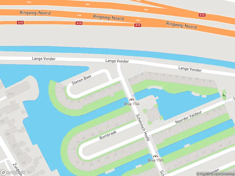 Brandweer met gepaste spoed naar de Stenen Beer in Amsterdam