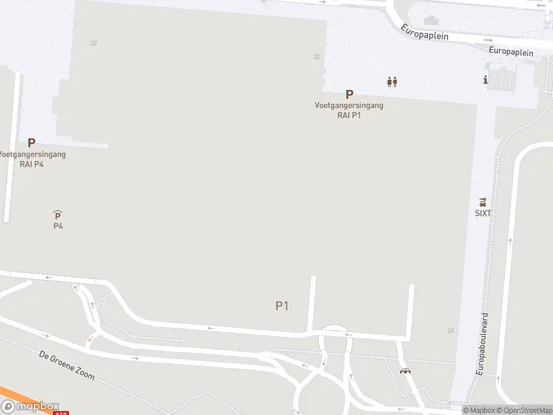 Ambulance met gepaste spoed naar de Europaplein in RAI