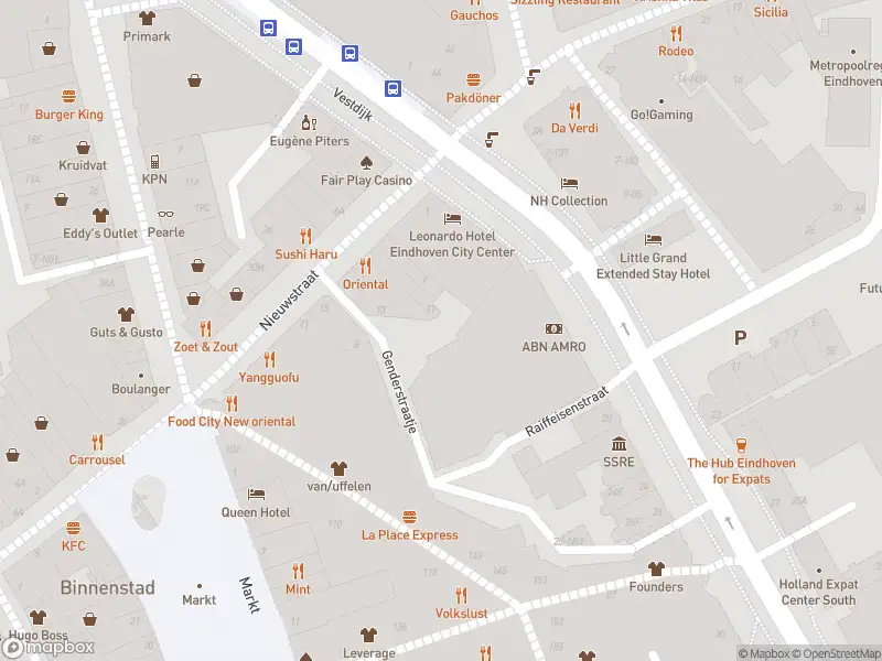 Politie naar de Vestdijk in Eindhoven vanwege ongeval met letsel