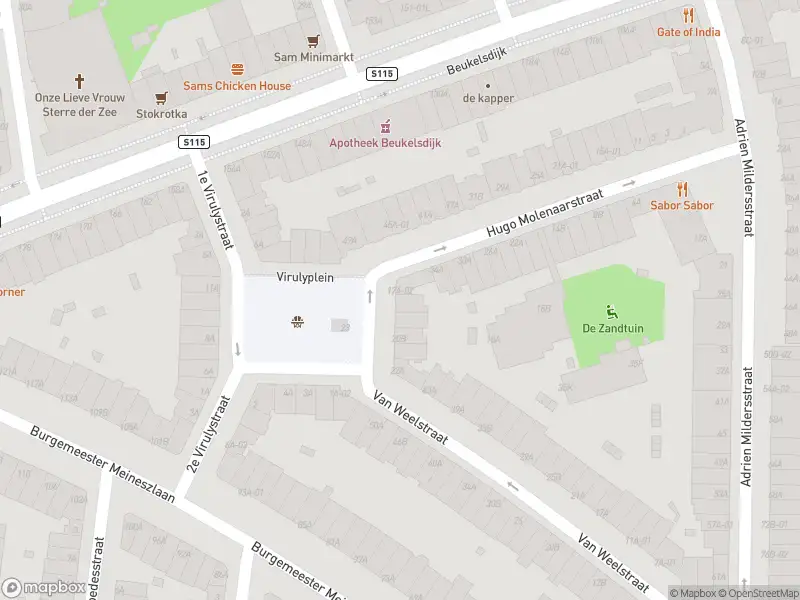 Ambulance met grote spoed naar de Virulyplein in Rotterdam