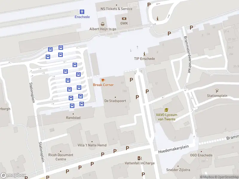 Politie naar de Stationsplein in Enschede